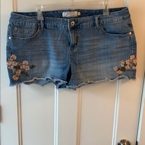 Denim shorts